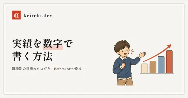 実績を数字で書く方法